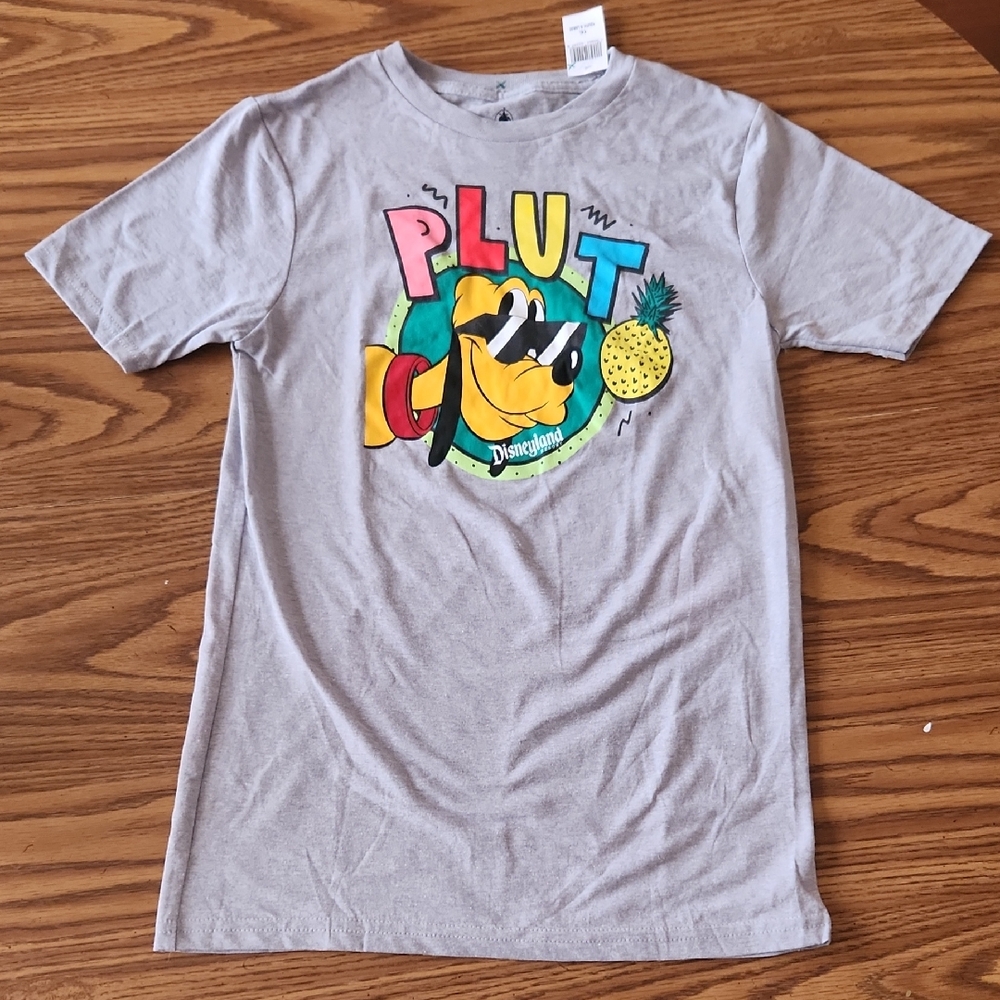 Disney PLUTO Gray T-Shirt with Colorful Image